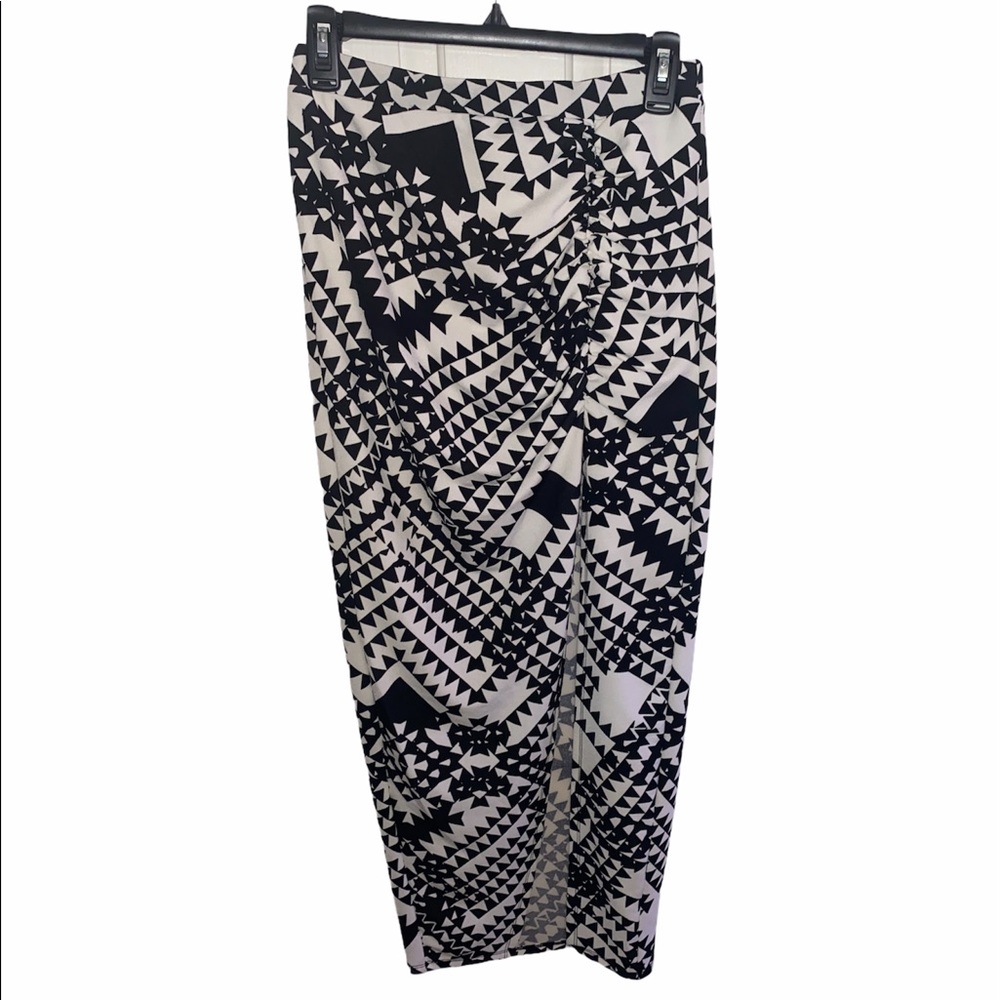 Long Skirt with Slit on the Left Side
